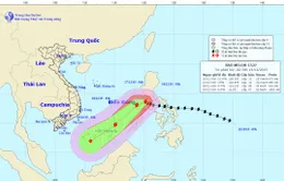 Bão Melor hướng về phía quần đảo Trường Sa