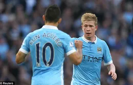 De Bruyne dẫn đầu Top ngôi sao kiến tạo hay nhất năm 2015