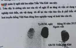 Xúc động bản di nguyện của Giáo sư Trần Văn Khê