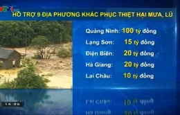 Hỗ trợ 9 địa phương khắc phục thiệt hại mưa, lũ