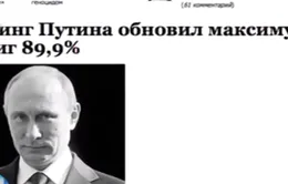 90% người Nga ủng hộ Tổng thống Vladimir Putin