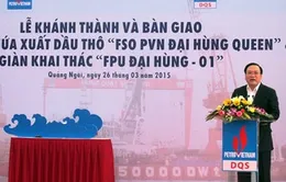 Khánh thành và bàn giao kho nổi chứa xuất dầu thô