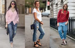 Quần Jeans dáng Boyfriend  - Làm sao mặc cho đẹp?