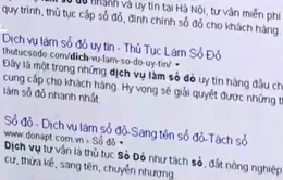 Nở rộ dịch vụ “cò” sổ đỏ