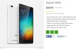 Xiaomi Mi 4c lộ giá bán trên Oppomart