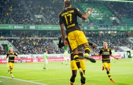 VIDEO, Wolfsburg 1-5 Dortmund: Thắng ấn tượng, tạm chiếm ngôi đầu!