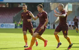 VIDEO, Napoli 1-3 AS Roma: Dzeko lập cú đúp, Roma thắng trận thứ 3 liên tiếp