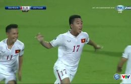 VIDEO: Trần Thành sút nối đẹp mắt mở tỷ số (U19 Việt Nam 1-0 U19 Bahrain)