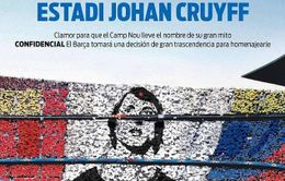 Barcelona sẵn sàng "xóa sổ" Camp Nou vì Johan Cruyff