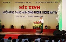 Mít tinh hưởng ứng Tháng hành động phòng, chống ma túy