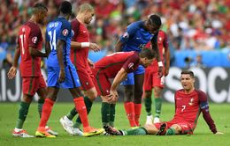 VIDEO EURO 2016: Khoảnh khắc Ronaldo rơi nước mắt rời sân