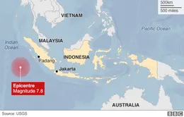 Indonesia bỏ cảnh báo sóng thần sau động đất mạnh 7,9 độ richter