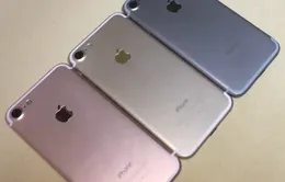 Cận cảnh iPhone 7 phiên bản vàng hồng, vàng gold và xám đen