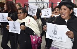 Argentina: Hàng nghìn người tuần hành chống bạo hành phụ nữ