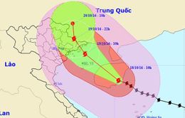 Bão số 7 tiến về đất liền và di chuyển theo hướng Tây Bắc