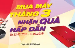 Nhận quà lớn khi mua máy tính xách tay ASUS trong tháng 3