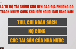 Báo cáo tài chính Nhà nước được công khai: Người dân và DN được gì?