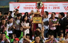 Ảnh: Hà Nội T&T vô địch V.League 2016 sau cuộc đua nghẹt thở với Hải Phòng