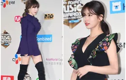 Thảm đỏ MAMA 2016: Suzy khéo léo khoe ngực đầy, Taeyeon (SNSD) lộ chân ngắn