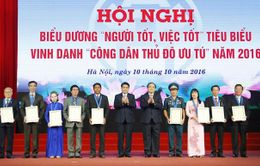 Hà Nội vinh danh 9 “Công dân Thủ đô ưu tú” năm 2016