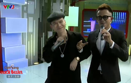 Hoàng Tôn thi hát cùng MC Đức Bảo trong Café sáng với VTV3