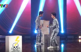 Vietnam's Got Talent: Bộ đôi "kẹo kéo" lại gây cuồng với màn hóa robot