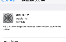 Apple tung bản vá iOS 9.3.2 khắc phục lỗi trên iPhone SE