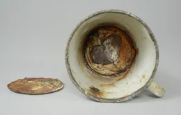 Nhân viên bảo tàng phát hiện bí mật giấu dưới đáy cốc hơn 70 năm
