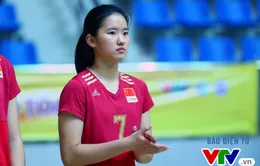 Cận cảnh nhan sắc của "tiểu Lưu Diệc Phi" ở ĐT trẻ Trung Quốc tại VTV Cup 2016 - Tôn Hoa Sen