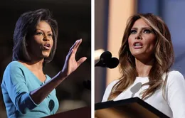 Sự giống nhau trong phát biểu của bà Melania Trump và đệ nhất phu nhân Mỹ Michelle Obama