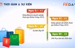 Online Friday 2016 ngừng nhận đăng ký vào ngày 25/11