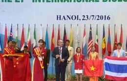 Đoàn Việt Nam giành huy chương vàng tại Olympic Sinh học quốc tế
