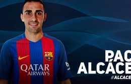 Chính thức: Barcelona chiêu mộ tiền đạo Paco Alcacer