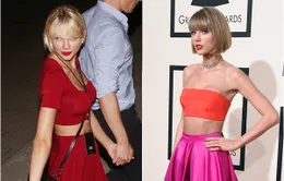 Taylor Swift tự tin khoe vòng 1 to bất thường bên tình mới