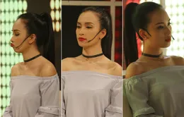 Ái Phương đẹp mọi góc nhìn trên trường quay Muôn màu Showbiz