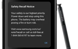 Samsung cập nhật phần mềm cảnh báo người dùng Galaxy Note7