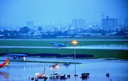 Sân bay Tân Sơn Nhất có thể tiếp tục ngập khi mưa lớn
