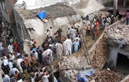 Sập nhà thờ ở Pakistan gây nhiều thương vong