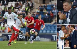 Rashford ra mắt U21 Anh bằng hattrick, Big Sam cười tít mắt