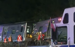 Tàu hỏa trật đường ray tại Mỹ, ít nhất 29 người bị thương