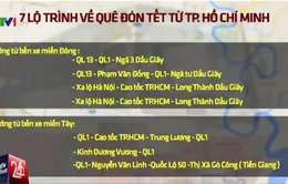 TP.HCM hướng dẫn 7 lộ trình về quê đón Tết tránh kẹt xe