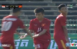 VIDEO U16 Việt Nam: Đình Hai dứt điểm hiểm hóc, tung lưới U16 Singapore