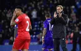 HLV Klopp “đứng hình” nhìn Leicester khuất phục Liverpool