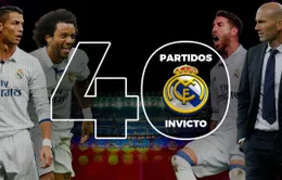 Những con số thống kê đằng sau kỷ lục 40 trận bất bại của Real Madrid