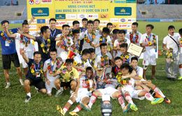 VCK U19 quốc gia 2017: Ngược dòng trước U19 PVF, U19 Hà Nội bảo vệ thành công ngôi vô địch