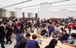 Apple Store tại châu Á nêm chặt người ngày khai trương