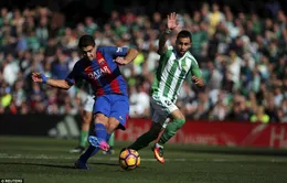 Real Betis 1-1 Barca: Chia điểm nhọc nhằn