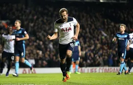 Harry Kane ghi bàn duy nhất giúp Tottenham vươn lên ngôi nhì bảng Ngoại hạng Anh