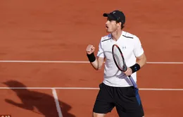 Tứ kết Pháp mở rộng 2017: Andy Murray ngược dòng ngoạn mục trước Kei Nishikori