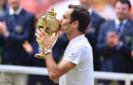 Ảnh: Những khoảnh khắc ấn tượng trong trận chung kết Wimbledon của Roger Federer